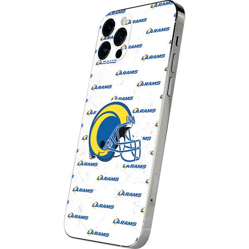 NFL Los Angeles Rams White Logo Blast iPhone 12 Pro Max Skin